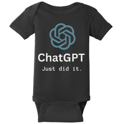 Funny Nerd Chatgpt Just Did It Design Baby Bodysuit