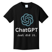 Funny Nerd Chatgpt Just Did It Design Kids T-Shirt