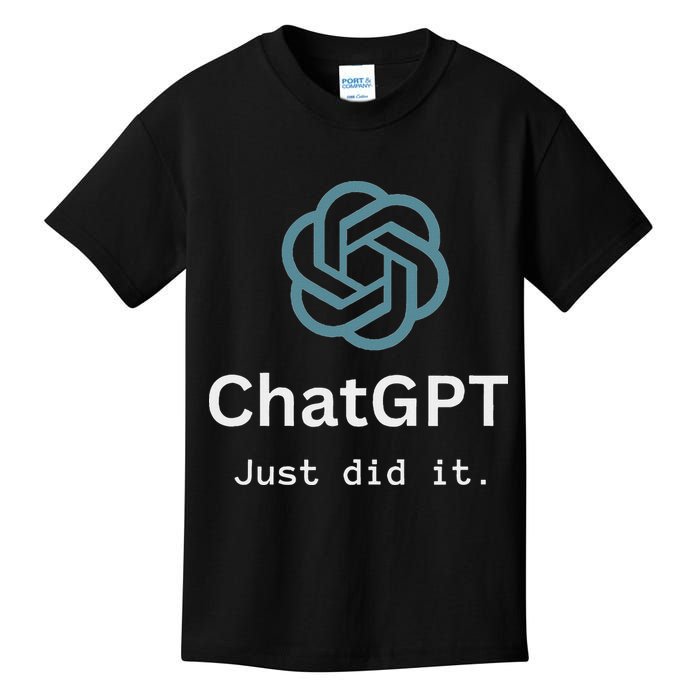 Funny Nerd Chatgpt Just Did It Design Kids T-Shirt