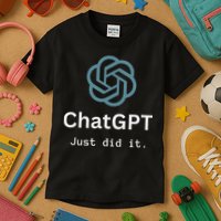 Funny Nerd Chatgpt Just Did It Design Kids T-Shirt