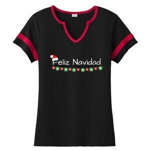 Feliz Navidad Christmas TShirt Ladies Halftime Notch Neck Tee