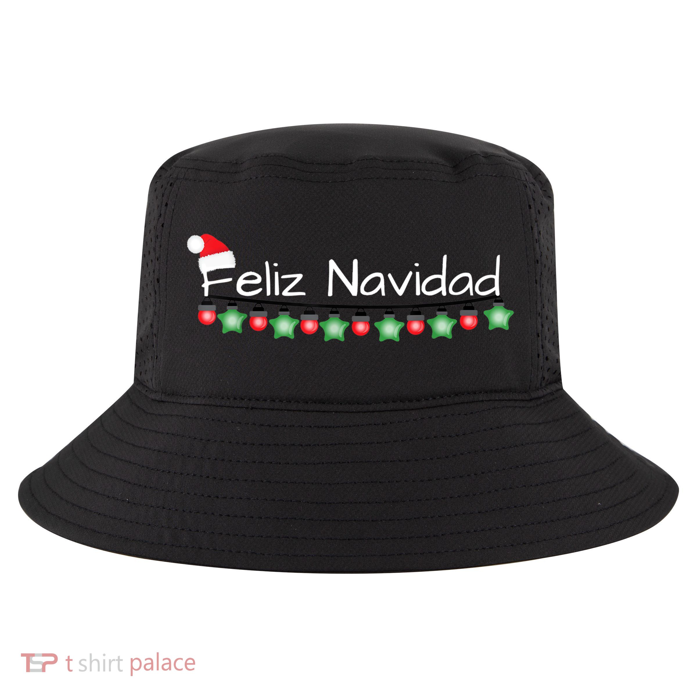 Feliz Navidad Christmas TShirt Cool Comfort Performance Bucket Hat