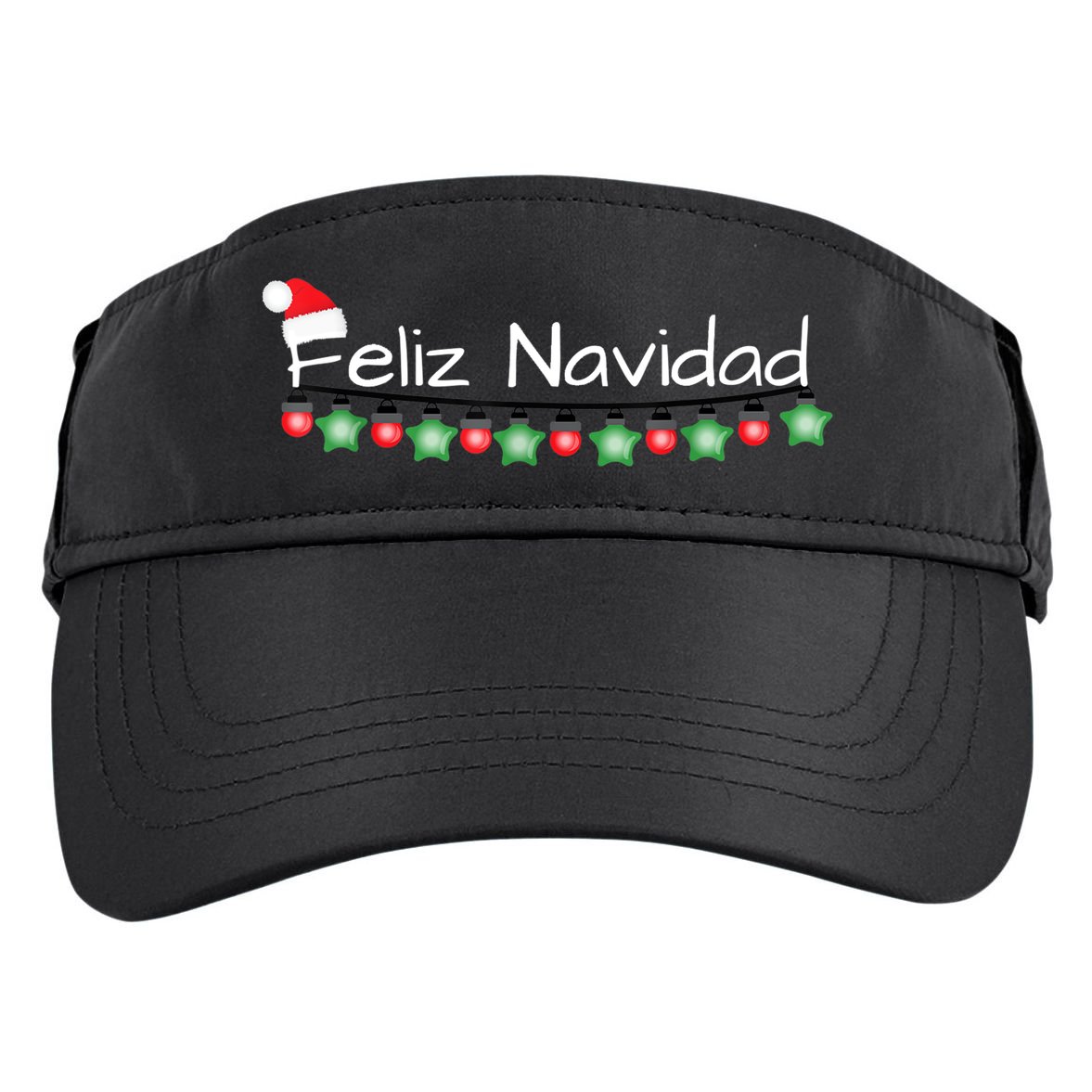 Feliz Navidad Christmas TShirt Adult Drive Performance Visor