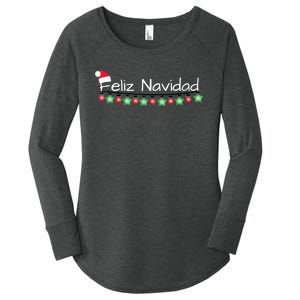 Feliz Navidad Christmas TShirt Women's Perfect Tri Tunic Long Sleeve Shirt