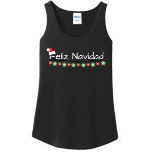 Feliz Navidad Christmas TShirt Ladies Essential Tank