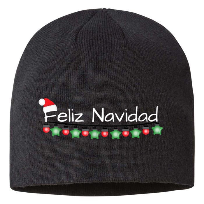 Feliz Navidad Christmas TShirt Sustainable Beanie