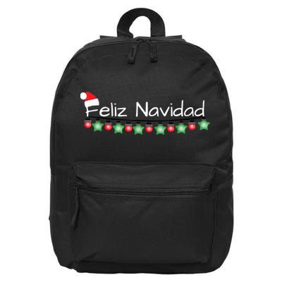 Feliz Navidad Christmas TShirt 16 in Basic Backpack