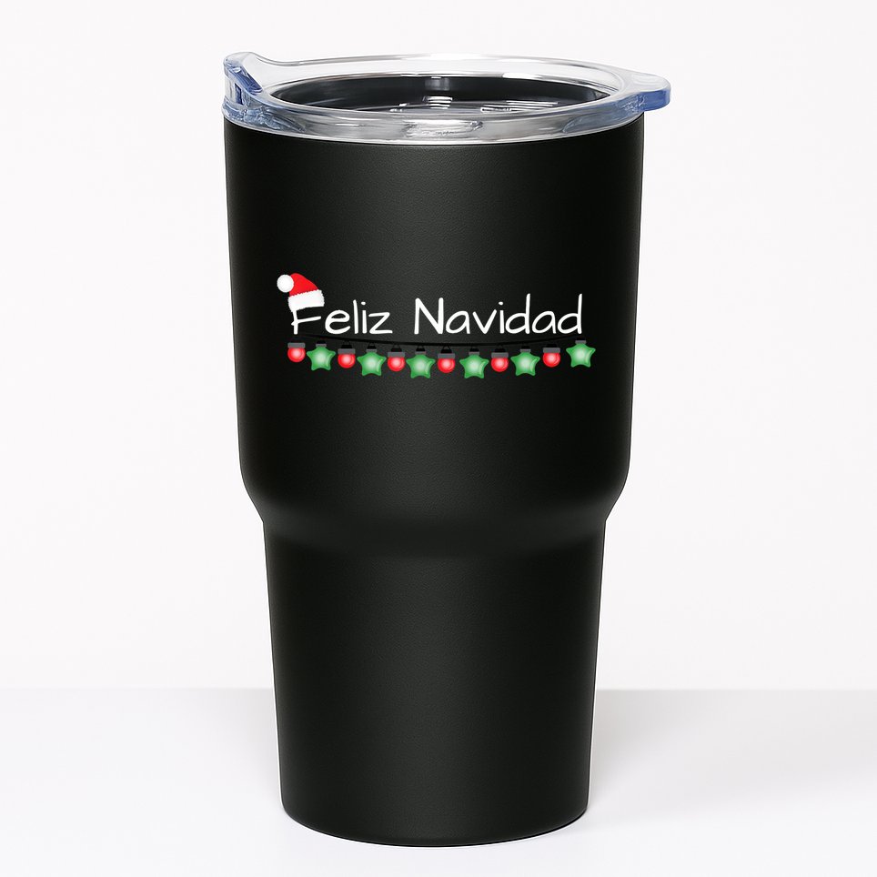 Feliz Navidad Christmas TShirt Tumbler