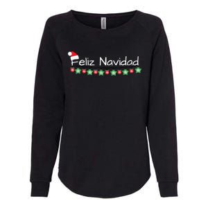 Feliz Navidad Christmas TShirt Womens California Wash Sweatshirt