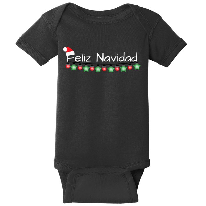 Feliz Navidad Christmas TShirt Baby Bodysuit