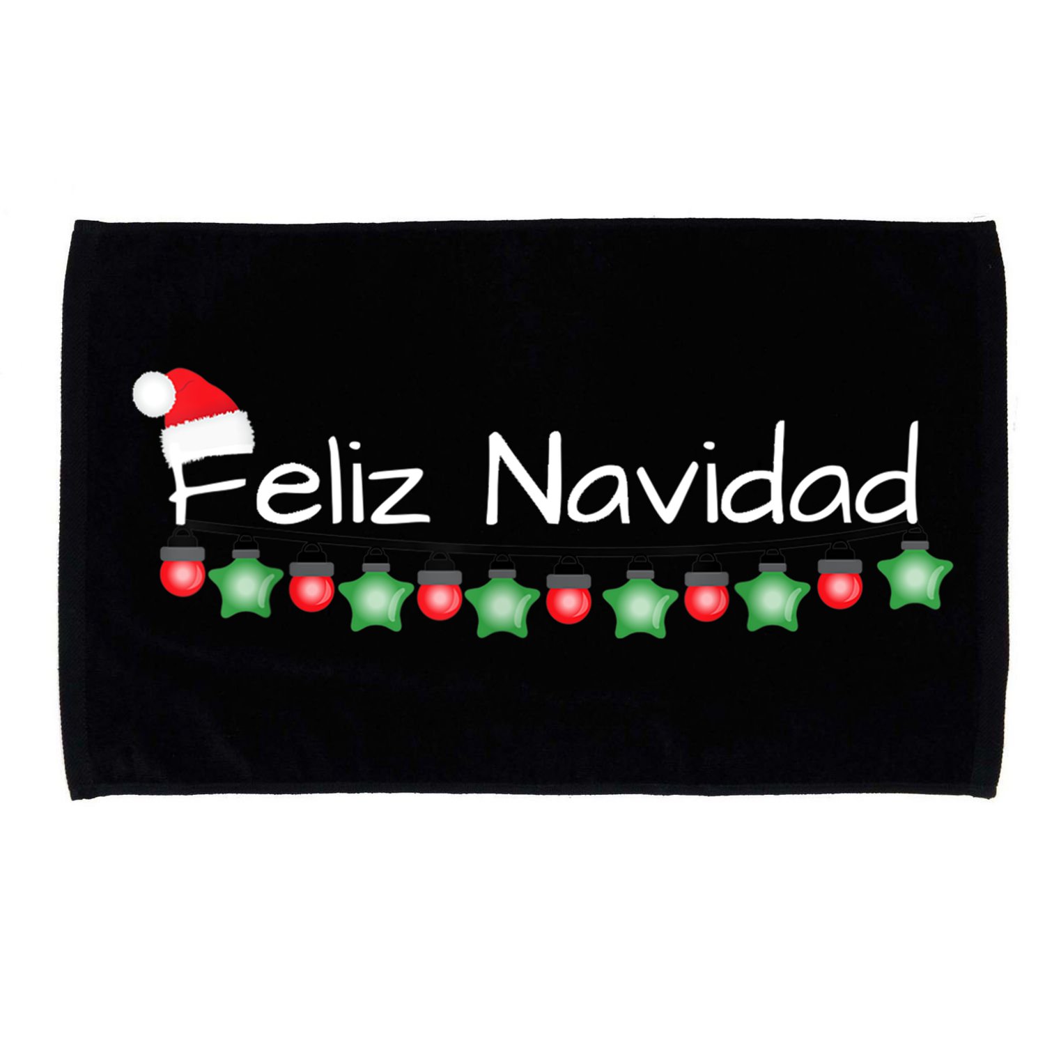 Feliz Navidad Christmas TShirt Microfiber Hand Towel