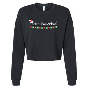 Feliz Navidad Christmas TShirt Cropped Pullover Crew