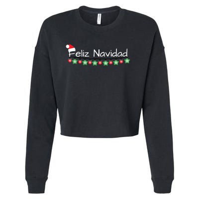 Feliz Navidad Christmas TShirt Cropped Pullover Crew