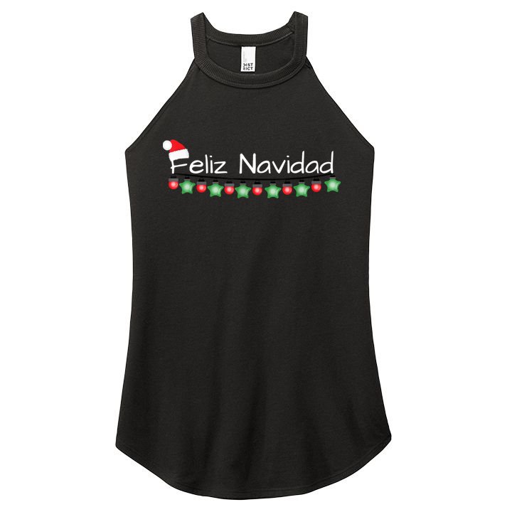 Feliz Navidad Christmas TShirt Women's Perfect Tri Rocker Tank