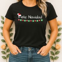 Feliz Navidad Christmas TShirt Womens T-Shirt