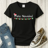 Feliz Navidad Christmas TShirt Womens T-Shirt