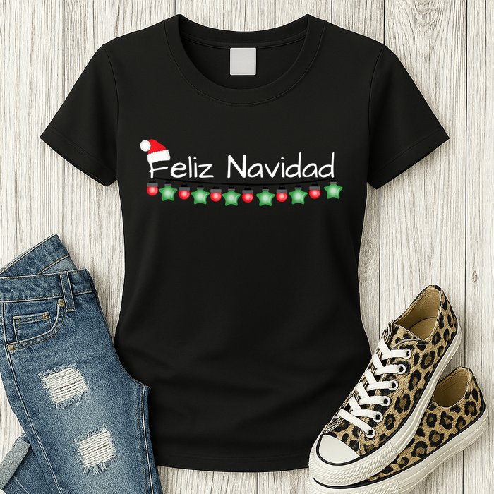 Feliz Navidad Christmas TShirt Womens T-Shirt