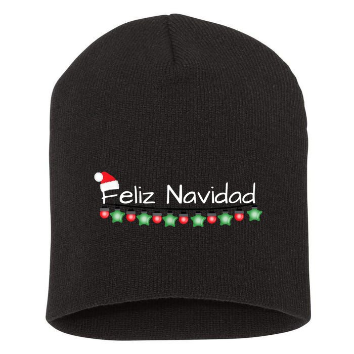 Feliz Navidad Christmas TShirt Short Acrylic Beanie