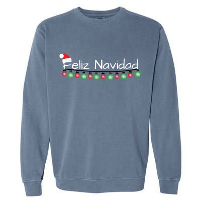 Feliz Navidad Christmas TShirt Garment-Dyed Sweatshirt