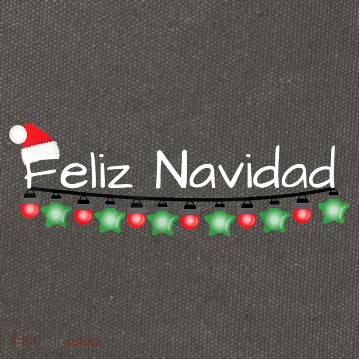 Feliz Navidad Christmas TShirt Cotton Canvas Backpack