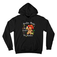 Feliz Navidad Christmas Mexican Gingerbead With Sombrero Hoodie