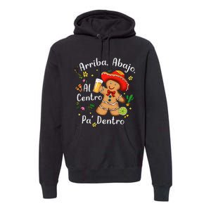 Feliz Navidad Christmas Mexican Gingerbead With Sombrero Premium Hoodie