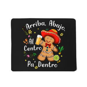 Feliz Navidad Christmas Mexican Gingerbead With Sombrero Mousepad