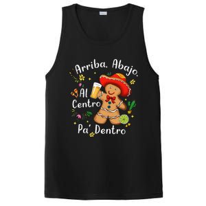 Feliz Navidad Christmas Mexican Gingerbead With Sombrero PosiCharge Competitor Tank