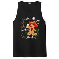 Feliz Navidad Christmas Mexican Gingerbead With Sombrero PosiCharge Competitor Tank