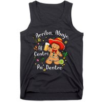 Feliz Navidad Christmas Mexican Gingerbead With Sombrero Tank Top