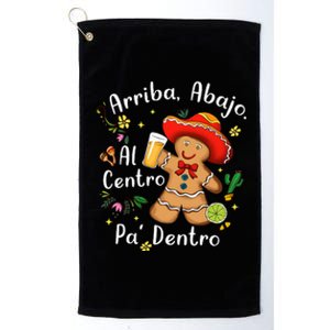 Feliz Navidad Christmas Mexican Gingerbead With Sombrero Platinum Collection Golf Towel