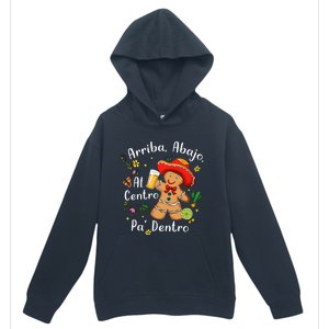 Feliz Navidad Christmas Mexican Gingerbead With Sombrero Urban Pullover Hoodie