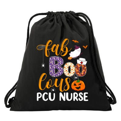 Fabulous Nurse Costume Faboolous Pcu Nurse Boo Crew Gift Drawstring Bag