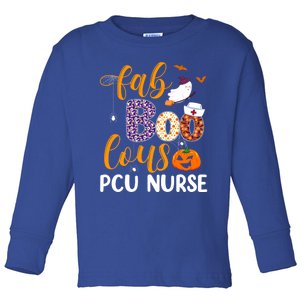 Fabulous Nurse Costume Faboolous Pcu Nurse Boo Crew Gift Toddler Long Sleeve Shirt