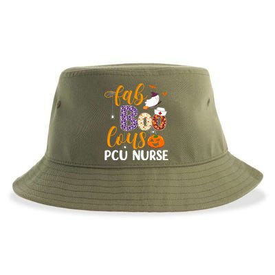 Fabulous Nurse Costume Faboolous Pcu Nurse Boo Crew Gift Sustainable Bucket Hat