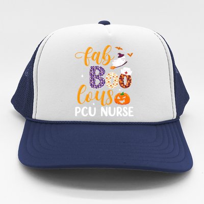 Fabulous Nurse Costume Faboolous Pcu Nurse Boo Crew Gift Trucker Hat