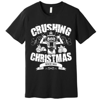 Funny Nutcracker Crushing Christmas Premium T-Shirt