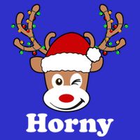 Funny Naughty Christmas Horny Reindeer Ugly Christmas Gift T-Shirt