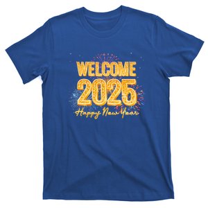 Fireworks Nye Celebration Party Happy New Year Welcome 2025 Gift T-Shirt