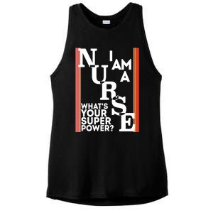 Funny Nurse Cool Nurse Superpower Sarcastic Nurse Graduation Great Gift Ladies PosiCharge Tri-Blend Wicking Tank