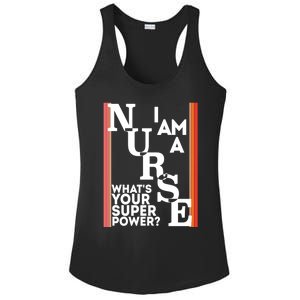 Funny Nurse Cool Nurse Superpower Sarcastic Nurse Graduation Great Gift Ladies PosiCharge Competitor Racerback Tank