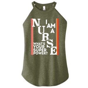 Funny Nurse Cool Nurse Superpower Sarcastic Nurse Graduation Great Gift Women's Perfect Tri Rocker Tank