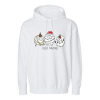 Fleece Navidad Christmas Lights Sheeps Garment-Dyed Fleece Hoodie