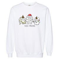 Fleece Navidad Christmas Lights Sheeps Garment-Dyed Sweatshirt