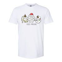 Fleece Navidad Christmas Lights Sheeps Softstyle CVC T-Shirt