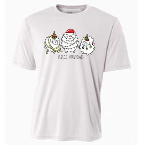 Fleece Navidad Christmas Lights Sheeps Cooling Performance Crew T-Shirt