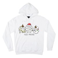 Fleece Navidad Christmas Lights Sheeps Hoodie