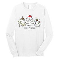 Fleece Navidad Christmas Lights Sheeps Long Sleeve Shirt