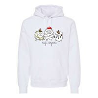 Fleece Navidad Christmas Lights Sheeps Premium Hoodie