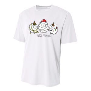 Fleece Navidad Christmas Lights Sheeps Performance Sprint T-Shirt